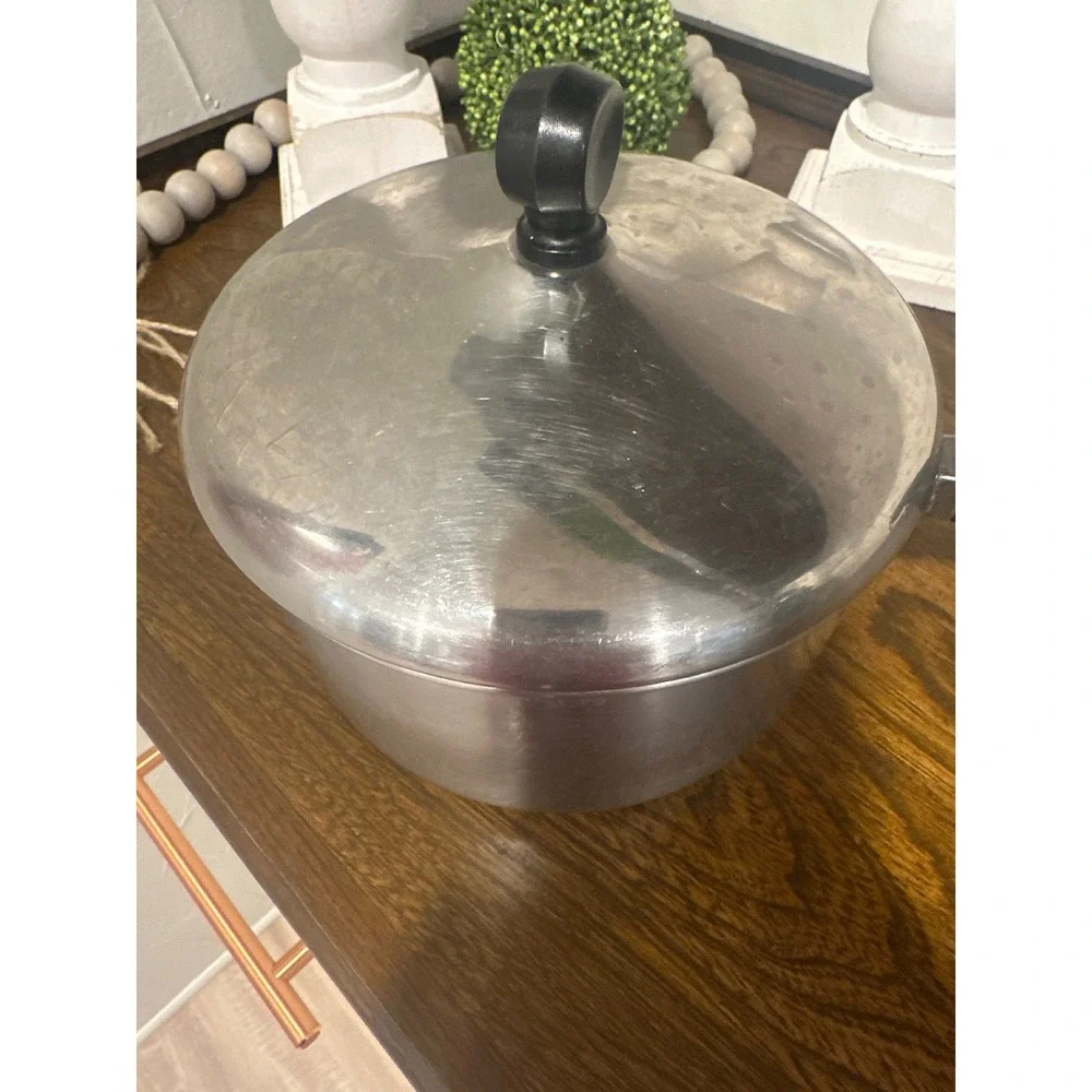 Farberware Aluminum Clad Stainless Steel 2 Qt Saucepan with Lid Vintage NYC USA